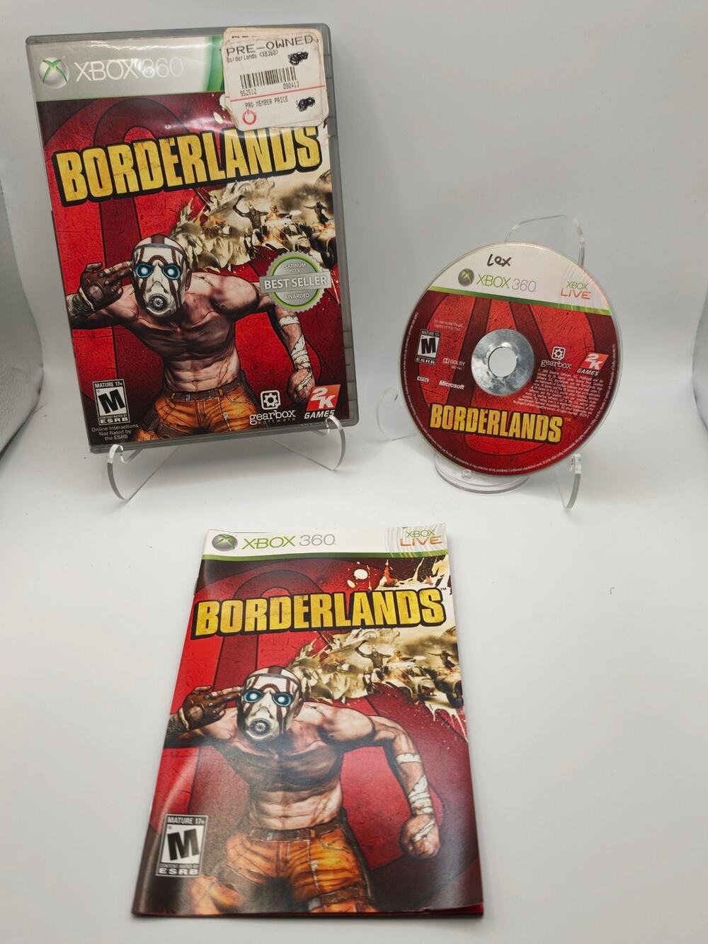 Borderlands (Xbox 360) CIB Complete W/ Manual - Tested